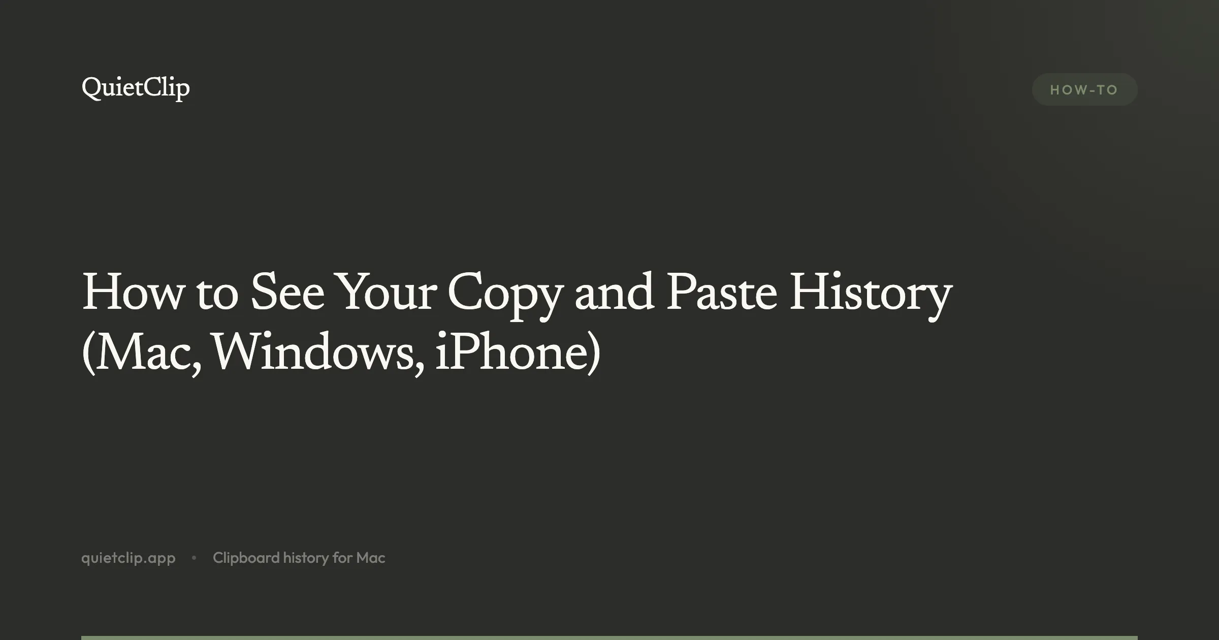 How to See Your Copy and Paste History (Mac, Windows, iPhone)